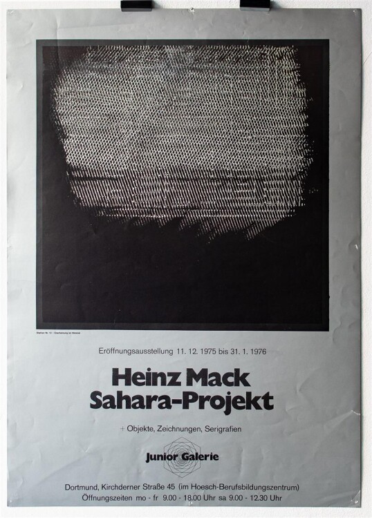 Heinz Mack - Plakat Sahara Projekt - Offsetplakat - 1976