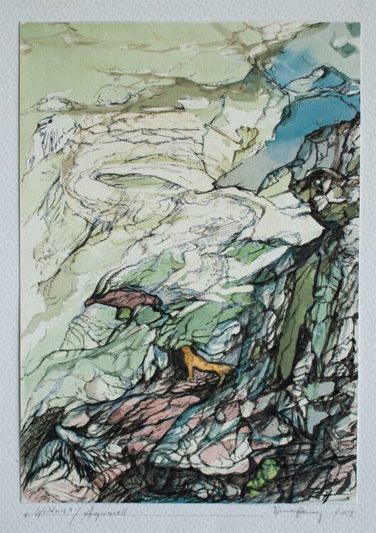 Werner Hennig - Wildnis - Aquarell - 2003