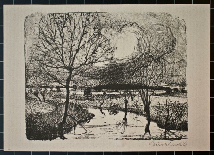 Heinrich Burkhardt - Landschaft - Lithographie - 1946