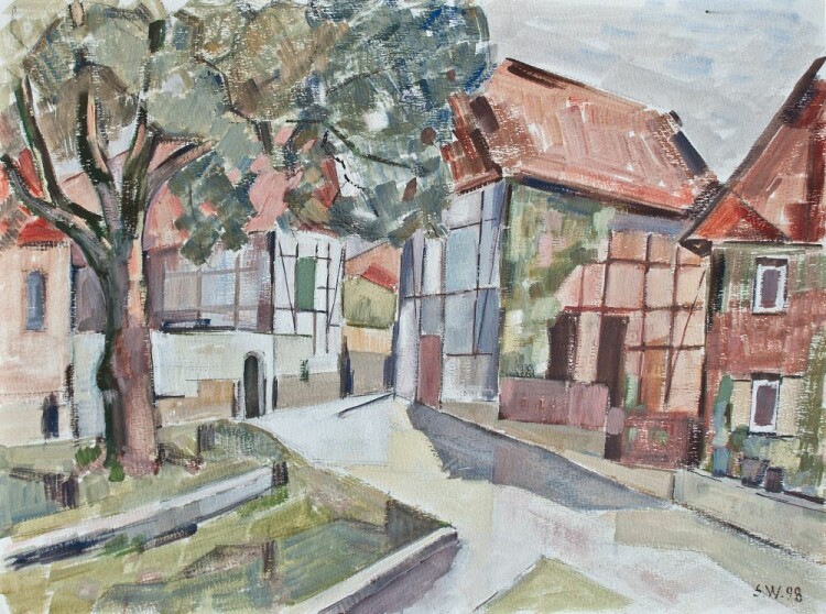 Sonja Wüsten - Bei Halberstadt - 1998 - Temperamalerei