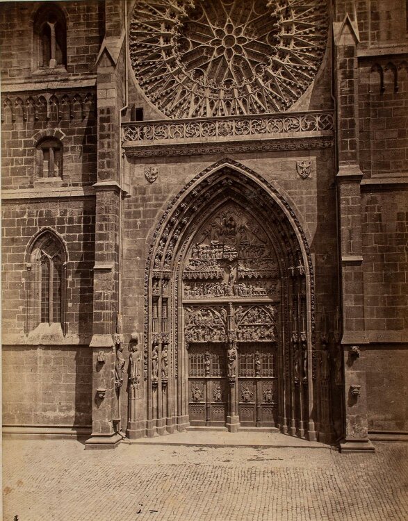Johannes Nöhring - Portal der Lorenzkirche in Nürnberg - Fotografie - o. J.