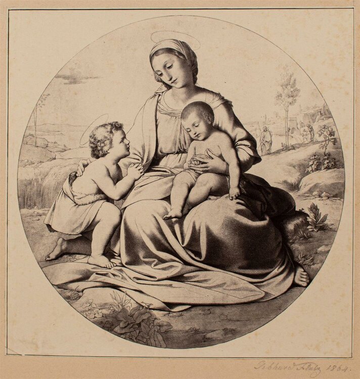 Johann Gebhard Flatz - Madonna mit Kind - Fotografie - 1864