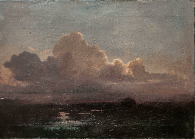Othmar Brioschi - Sumpfgebiete bei Roms - 1893 - Öl auf Leinwand