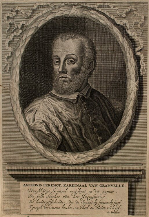 Unbek. Künstler - Porträt Antoine Perrenot de Granvelle - Kupferstich - o.J.