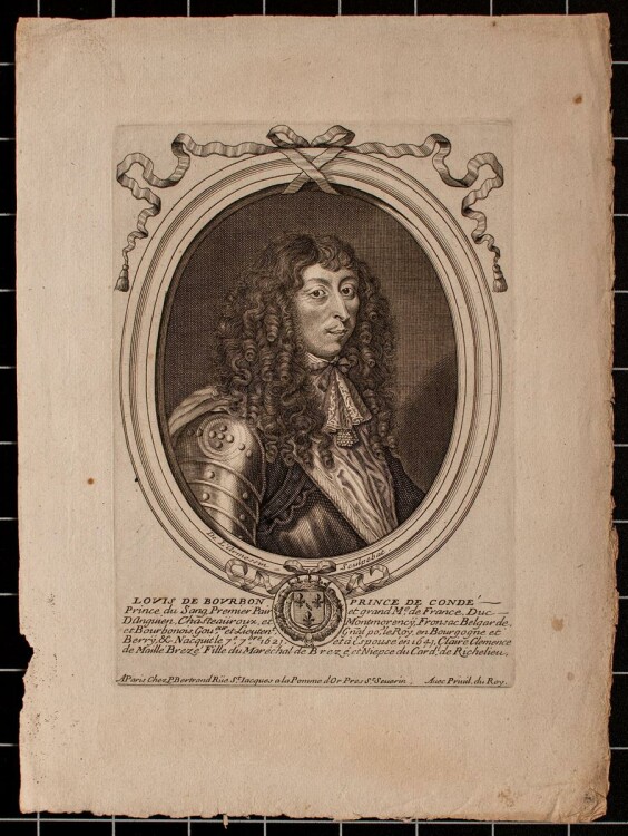 Nicolas II lAîné Larmessin - Louis de Bourbon - Kupferstich - o.J.