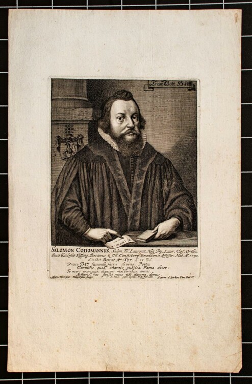Philipp Kilian - Porträt Salomon Codomannus - Kupferstich - o.J.