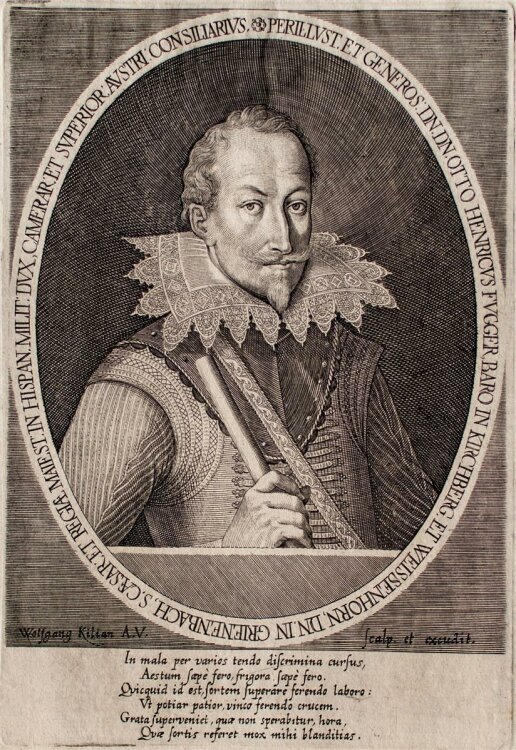 Wolfgang Kilian - Porträt Henricus Fugger - Kupferstich - o.J.