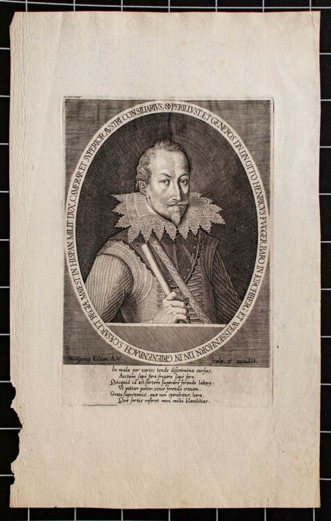 Wolfgang Kilian - Porträt Henricus Fugger - Kupferstich - o.J.