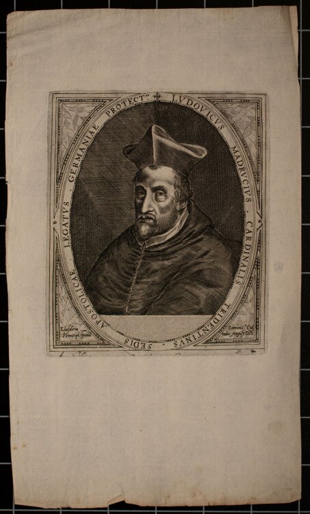Dominicus Custos - Porträt Ludovicus Madrucius - Kupferstich - o.J.
