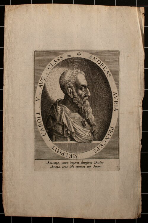 Dominicus Custos - Porträt Andreas Auria (Doria) -...