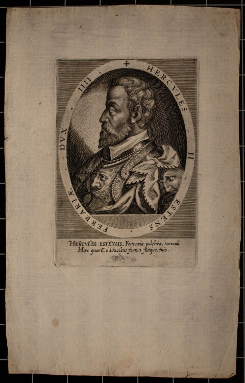 Dominicus Custos - Porträt Hercules II Este -...