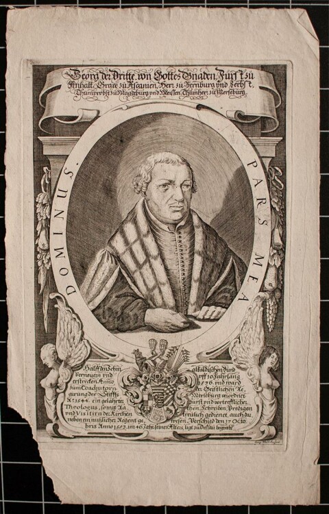 Georg Walch - Porträt Georg III. Fürst von Anhalt - Kupferstich - o.J.