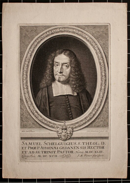 Elias Hainzelmann - Porträt Samuel Schelgiugius - Kupferstich - 1692