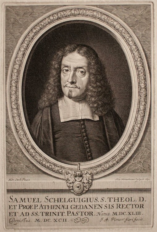 Elias Hainzelmann - Porträt Samuel Schelgiugius - Kupferstich - 1692