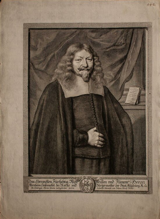 Bartholomäus Kilian - Porträt Abraham Hosennestel - Kupferstich - o.J.