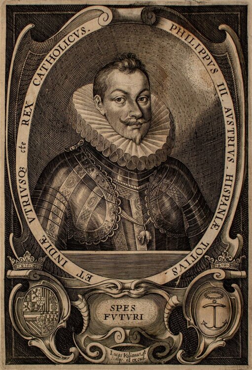 Lucas Kilian - Porträt Philippus III Austrus - Kupferstich - o. J.