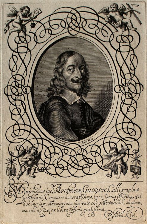 Andreas Khol - Porträt Andreae Gulden - Kupferstich - 1653