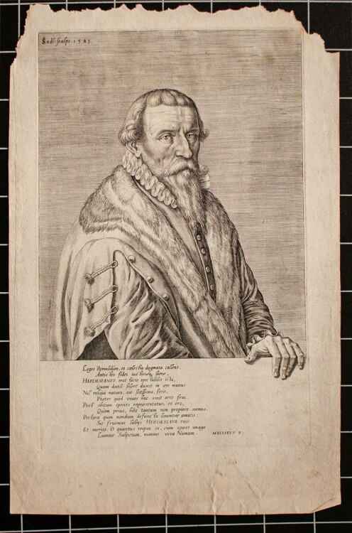 Johannes Sadeler - Porträt Christoph Herdesianus - Kupferstich - 1581