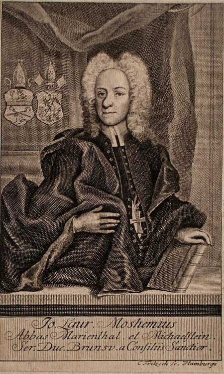 Christian Fritzsch - Porträt Johann Lorenz von Mosheim - Kupferstich - o.J.