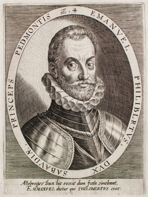Dominicus Custos - Porträt Emanuel Philibert von Savoyen - Kupferstich - o. J.