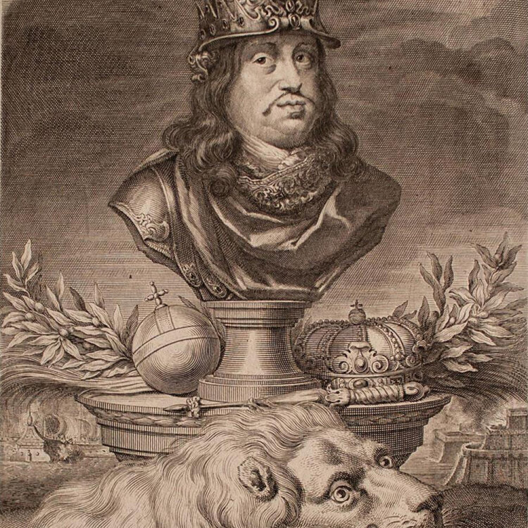 Pieter van Schuppen - Bildnis Karl X. Gustav - 1663 - Kupferstich