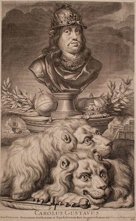 Pieter van Schuppen - Bildnis Karl X. Gustav - 1663 - Kupferstich