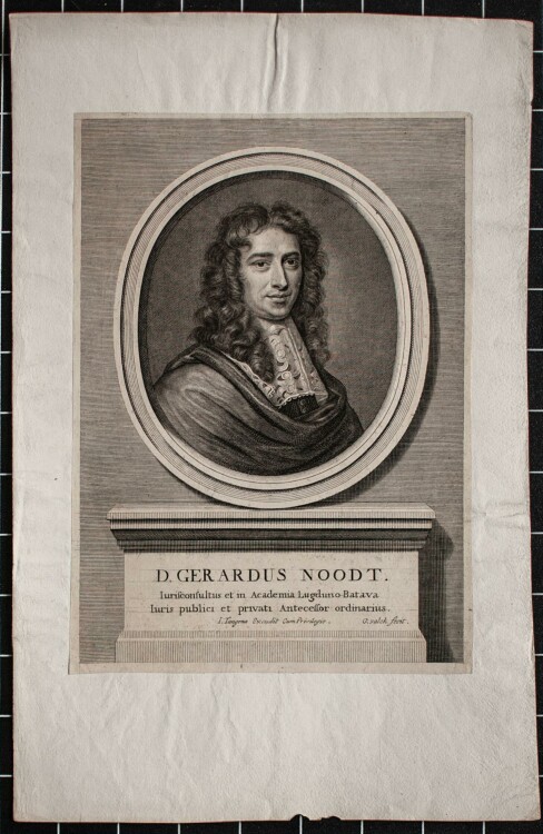 Gerard Valck - Porträt Gerhard Noodt - Kupferstich -...