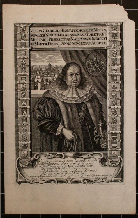 Jacob von Sandrart - Porträt Veit Georg Holzschuher...