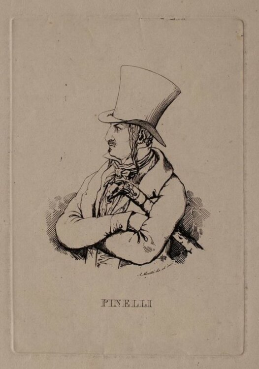 A. Moretti - Porträt Batolomeo Pinelli  - Kupferstich - o.J.