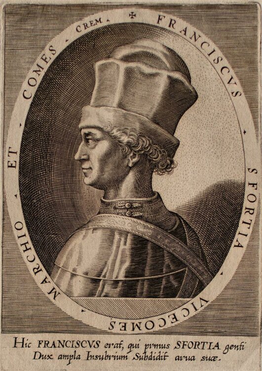 Dominicus Custos - Porträt Francesco Sforza -...