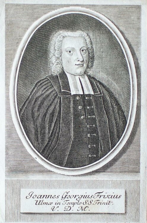 Martin Bernigeroth - Porträt Johann Georg Frick - Kupferstich - o. J.