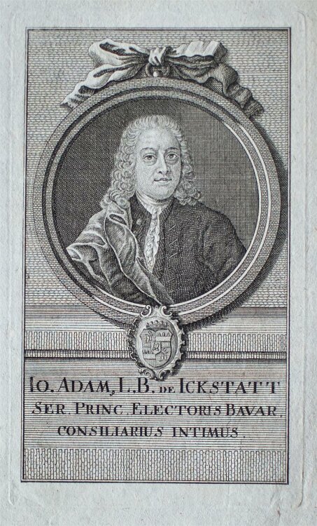 Unbekannter Künstler - Porträt Johann Adam Reichsfreiherr - Kupferstich - o. J.