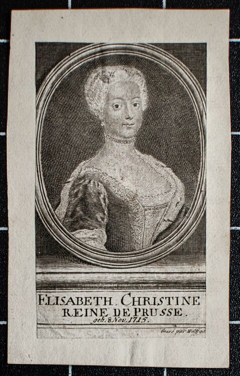 Johann Georg Wolffgang - Porträt Elisabeth Christine...