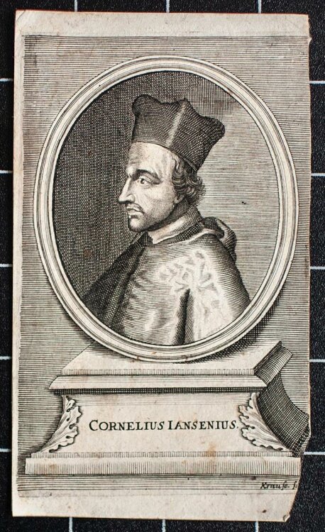 Jodocus Egidius Krauss - Porträt Cornelius Jansen - Kupferstich - o. J.