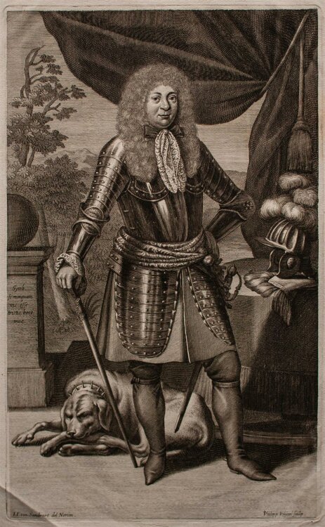 Philipp Kilian - Porträt Herzog Albrecht von Sachsen-Gotha-Altenburg - o.J. - Kupferstich