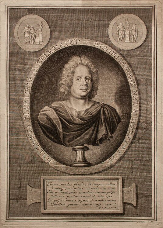 Georg Daniel Heumann - Porträt Johann Martin von Ebermayr - Kupferstich - o.J.