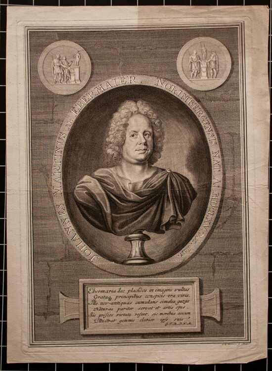 Georg Daniel Heumann - Porträt Johann Martin von Ebermayr - Kupferstich - o.J.