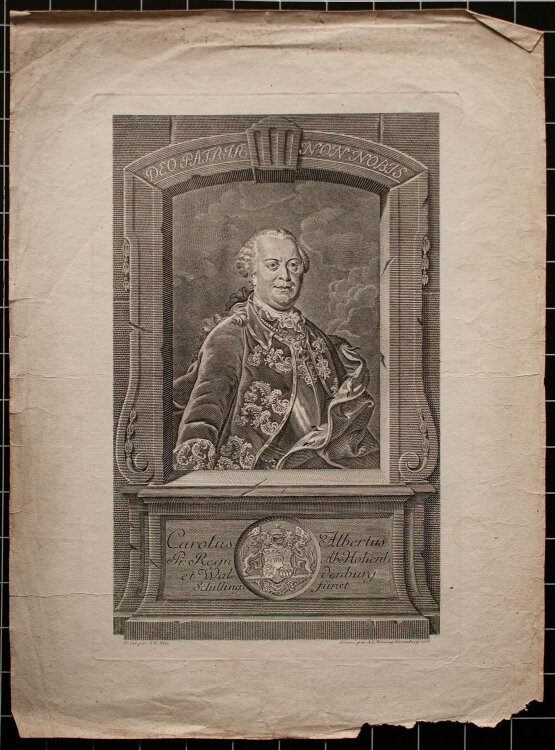 Adam Ludwig Wirsing - Porträt Carl Albert - Kupferstich - 1763