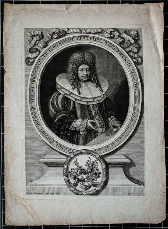 Leonhard Heckenauer - Porträt Georg Gabriel Paumgartner - Kupferstich - o.J.