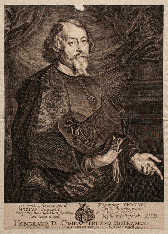 Melchior Küsel - Porträt Johannes Hozius - Kupferstich - o.J. (o.bio)