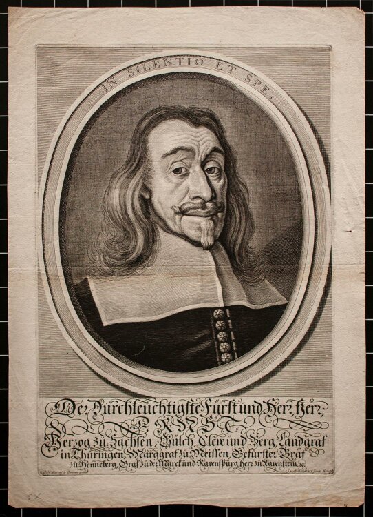 Jacob von Sandrart - Porträt Ernst Herzog zu Sachsen - Kupferstich - o.J.