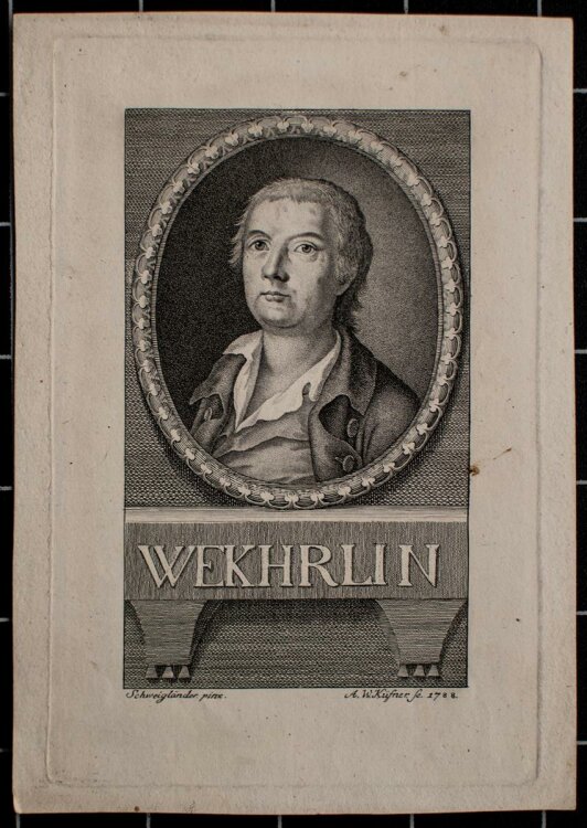 Abraham Wolfgang Küfner - Porträt Wekhrlin - Kupferstich - 1788