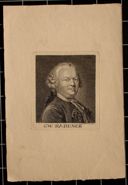Georg Christoph Walwert - Porträt Rabener - Kupferstich - o.J.