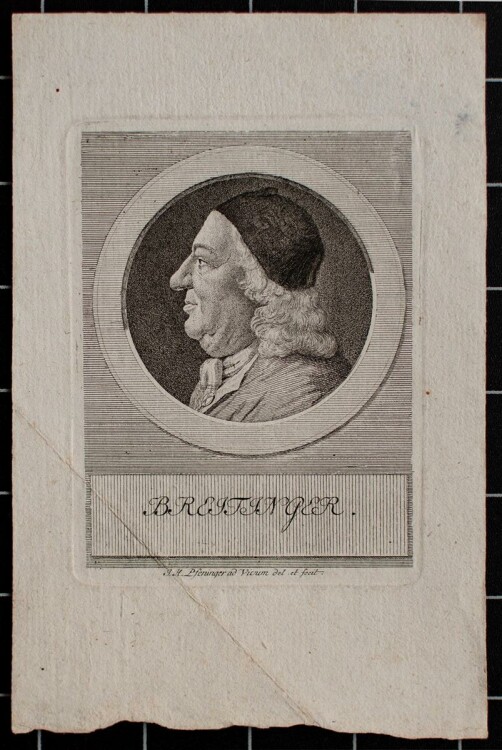 Heinrich Pfenninger - Porträt Breitinger - Kupferstich - o. J.
