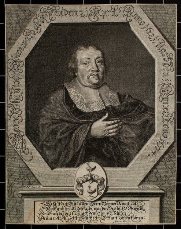 Bartholomäus Kilian - Porträt Georg Christian...