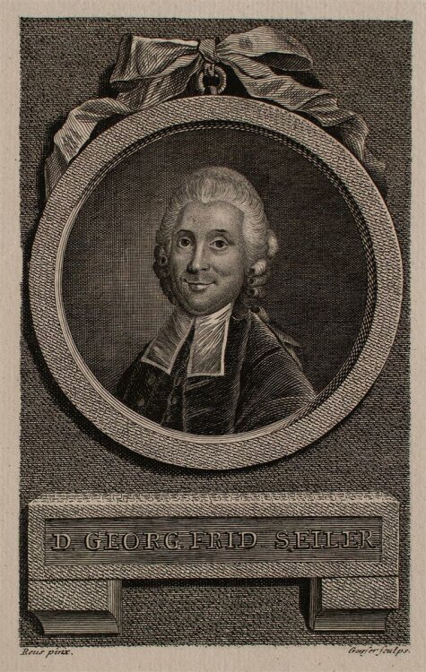 Christian Gottlieb Geyser - Porträt Georg Friedrich Seiler - Kupferstich - o.J.