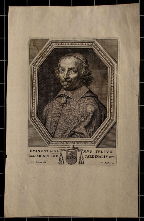 Johann Meyssens - Porträt Julius Masarini - Kupferstich - o.J.