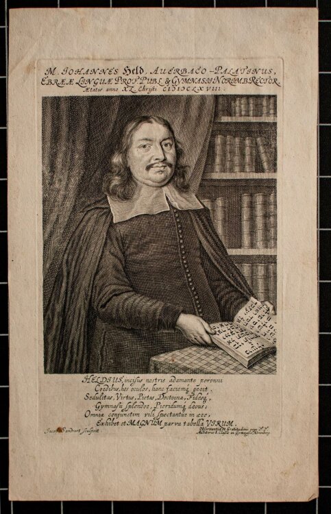 Jacob von Sandrart - Porträt Johannes Held - Kupferstich - o. J.