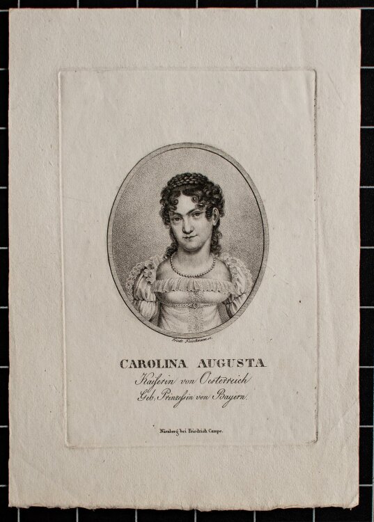 Friedrich Fleischmann - Porträt Carolina Augusta -...