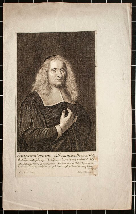 Philipp Kilian - Porträt Johannes Coccejus - Kupferstich - o.J.